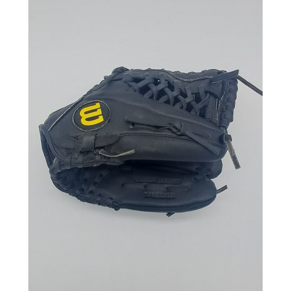 Wilson A450 12" Youth Baseball Glove Black & Yellow Right Hand Throw RHT